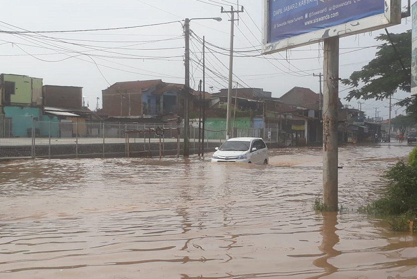 Banjir di wilayah Dayeuhkolot (ilustrasi)