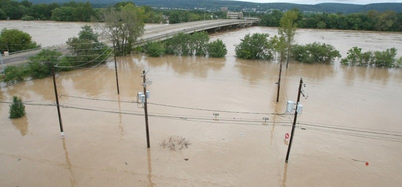Banjir besar. Ilustrasi. (AP Photo/The Citizens)