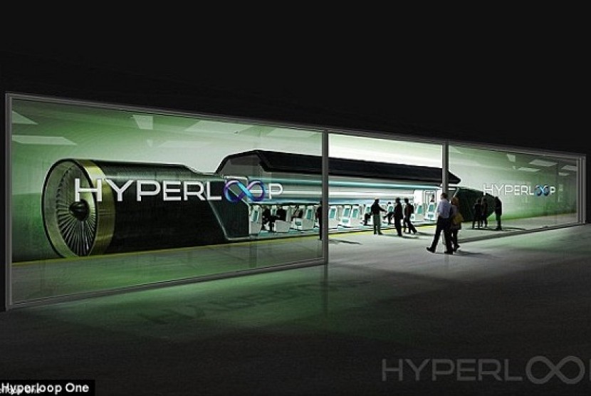 Hyperloop One. Ilustrasi