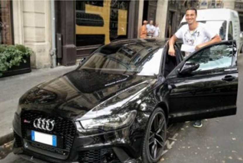 Ibrahimovic dan tunggangan barunya, Audi RS6 Avant.