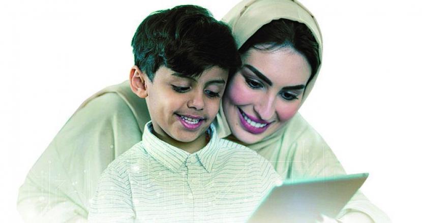 Arab Saudi Luncurkan App Diagnosis Masalah Perkembangan Anak. Ibu dan anak di Arab Saudi (ilustrasi)