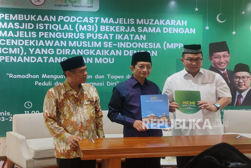 ICMI bermitra dengan Majelis Mudzakarah Masjid Istiqlal dalam podcast. Menag yang juga Imam Besar Masjid Istiqlal Nasarudin Umar mendukung pembaharuan pemikiran salah satunya lewat podcast.