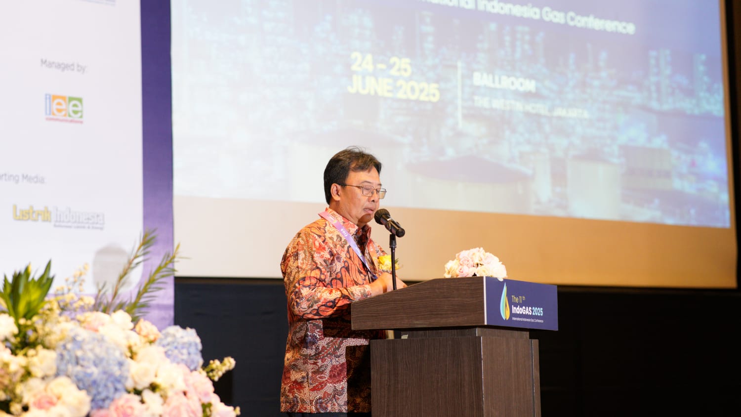 IGS Chairman, Aris Mulya Azof, saat pembukaan IndoGas 2025.