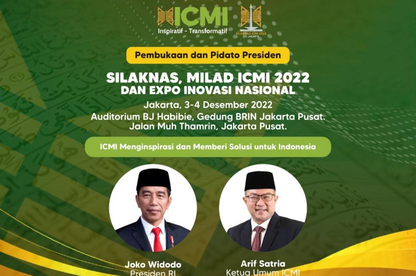Ikatan Cendekiawan Muslim se-Indonesia (ICMI) akan menyelenggarakan Silaknas dan Milad ICMI ke-30 