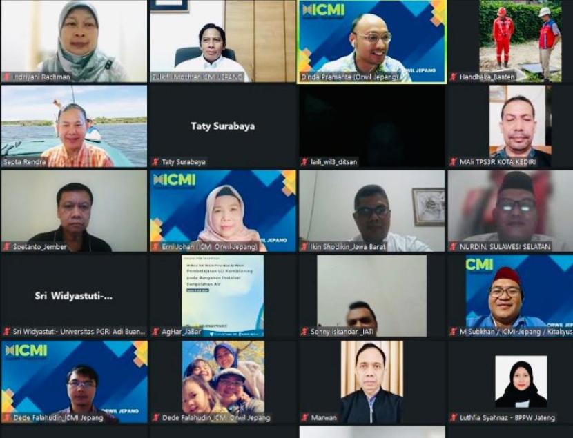 Ikatan Cendekiawan Muslim se- Indonesia orwil Jepang menggelar webinar bertajuk 