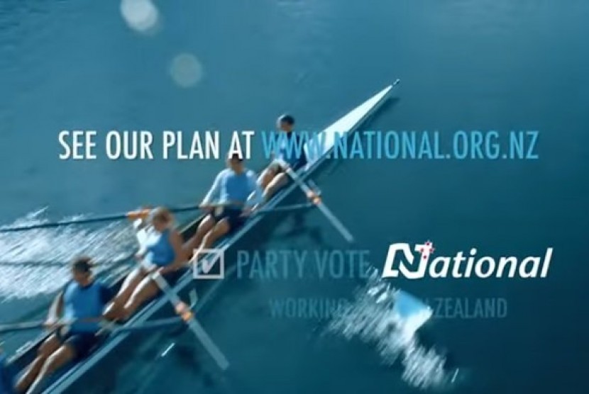 Iklan Pemilu Partai Nasional Selandia Baru tahun 2014.