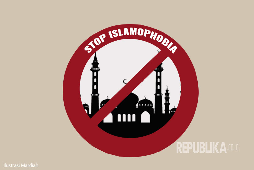 Ilustrasi Islamofobia (18/3).