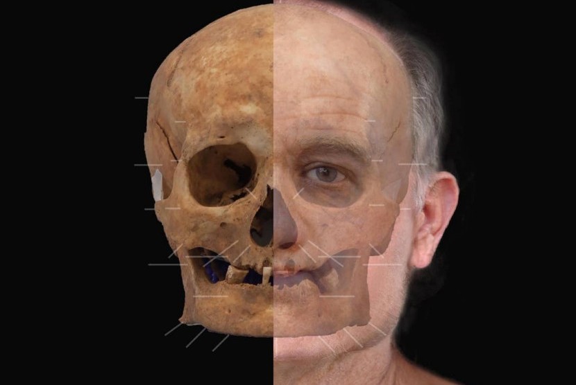 Ilmuan berhasil melakukan rekontruksi wajah seorang pria dari abad pertengahan yang hidup 600 tahun yang lalu.