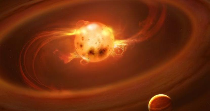 Ilmuwan memvisualisasikan proses kelahiran bintang dari bentuk cakram menuju bulat.