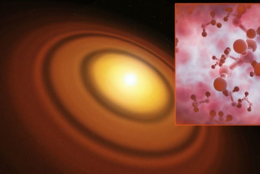Ilmuwan mendeteksi adanya methanol di dekat bintang TW Hydrae.