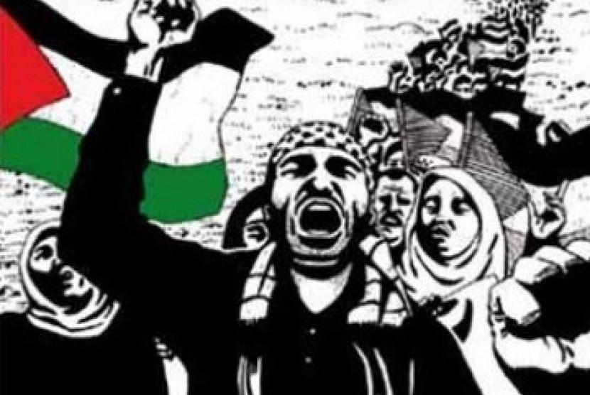 Ilustrasi: aksi prahara Palestina