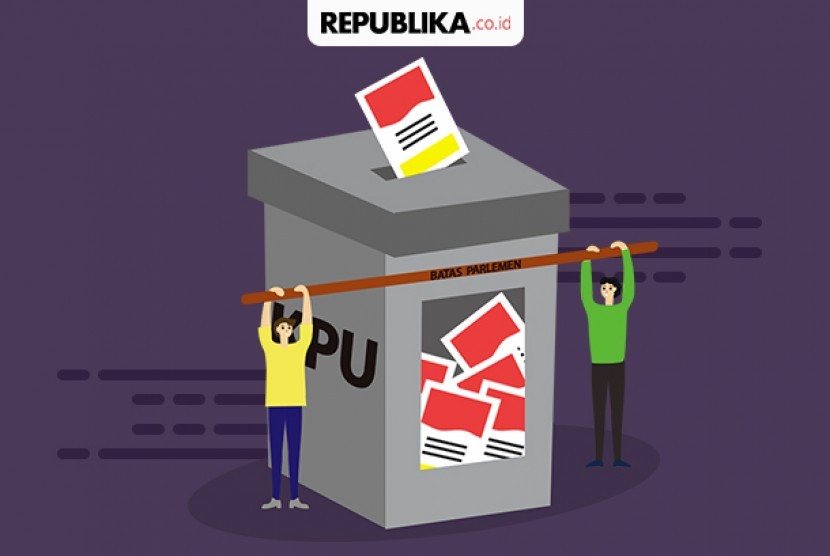 Ilustrasi ambang batas parlemen. Anggota Komisi II DPR Fraksi PPP Syamsurizal mengungkapkan PPP mengusulkan agar besaran ambang batas parlemen (parliamentary threshold/PT) tetap di angka 4 persen. 