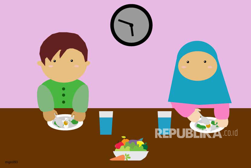 Anak makan (ilustrasi). IDAI menekankan pentingnya memastikan keamanan pangan.