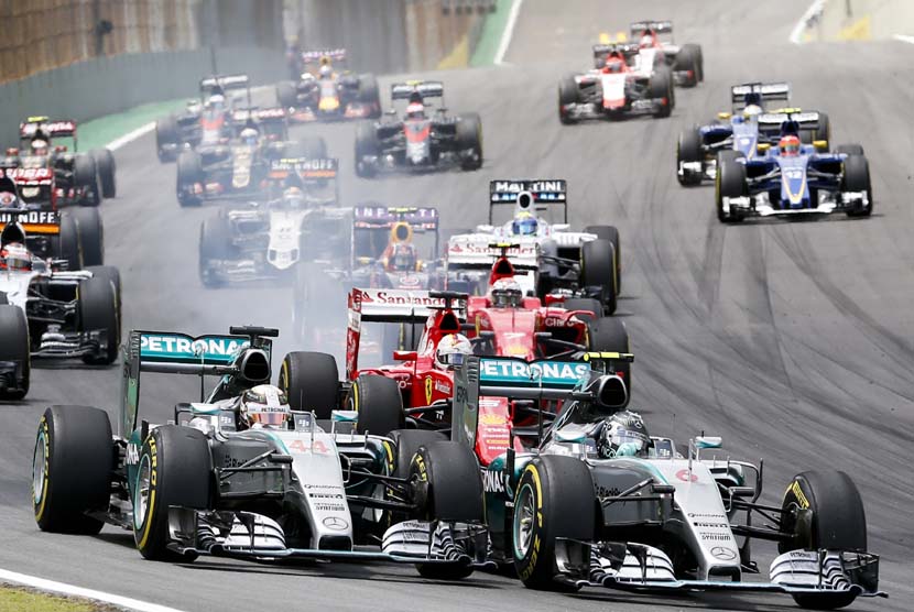 Ilustrasi balapan F1 