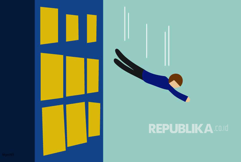 Bunuh diri melompat dari gedung (ilustrasi). Ada beberapa kasus bunuh diri mahasiswa yang menyayat hati dengan cara gantung diri hingga melompat dari gedung.