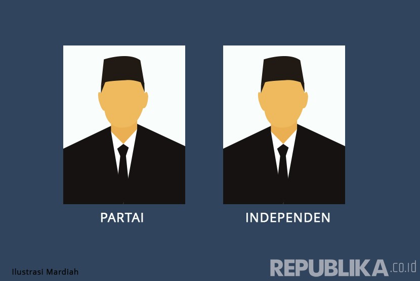 Ilustrasi Calon Independen. (Republika/Mardiah)