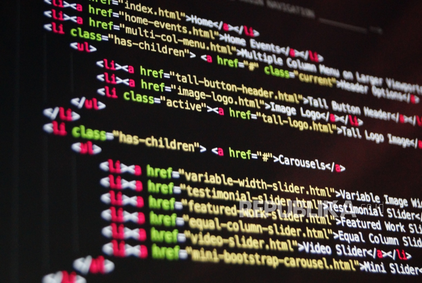 ILUSTRASI Coding, bahasa pemrograman