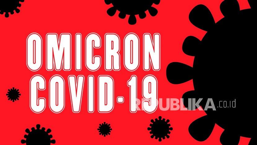 Ilustrasi virus penyebab Covid-19 varian omicron. Infeksi omicron gejalanya bisa jadi lebih ringan daripada infeksi varian lainnya.