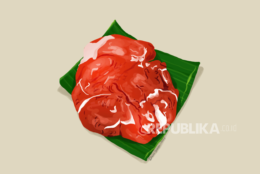 Ilustrasi daging kurban. Konsumsi daging kurban ketika Idul Adha yang disarankan dokter yaitu 50 hingga 150 gram per potong per kali makan. 