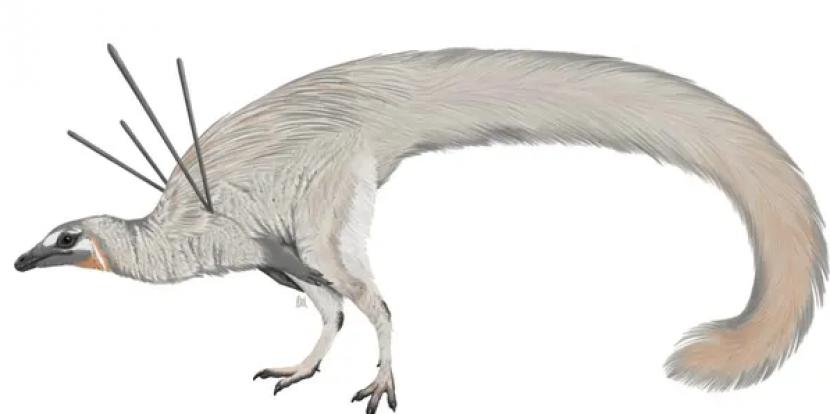 Ilustrasi dinosaurus mirip ayam.