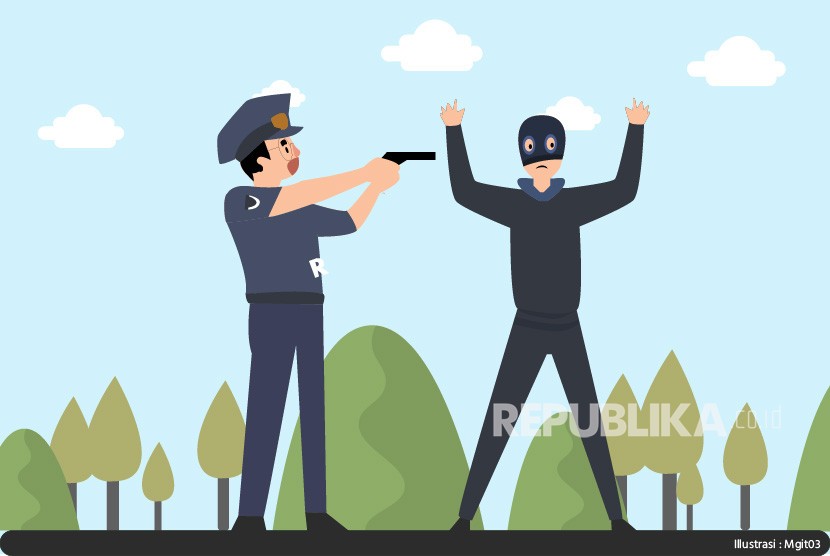 Pakar hukum Universitas Borobudur (Unbor) Jakarta Faisal Santiago memandang perlu memasukkan ketentuan pemidanaan polisi yang salah tangkap ke dalam Rancangan Undang-Undang tentang Kitab Undang-Undang Hukum Pidana (RUU KUHP). (Ilustrasi polisi melakukan penangkapan)