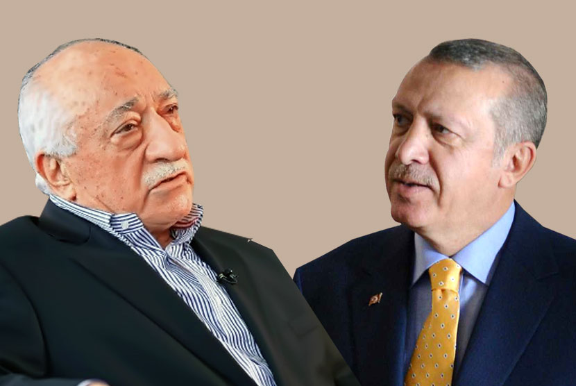 Ilustrasi Erdogan dan Fetullah/Mardiah