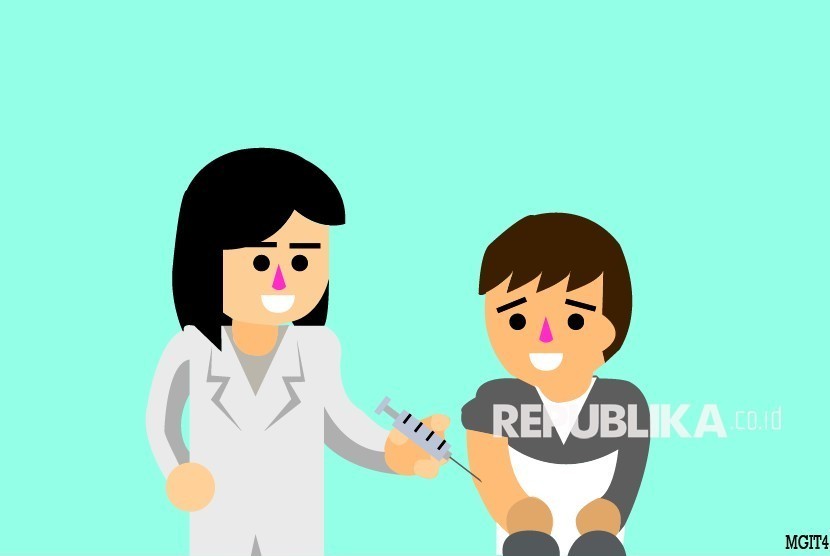 Imunisasi (ilustrasi). Dokter memberikan tips mengurangi nyeri saat anak diimunisasi.