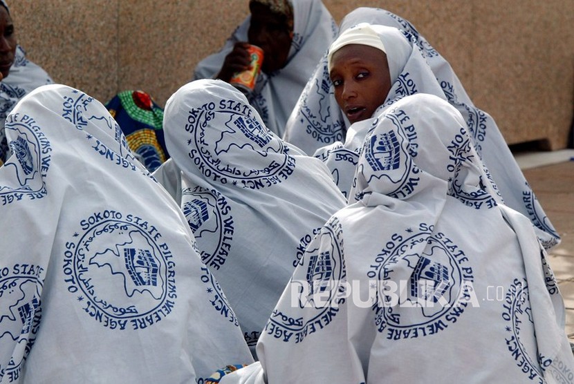 ilustrasi Jamaah Haji Nigeria. Penerbangan pertama jamaah haji Kebbi Nigeria dimulai Kamis  