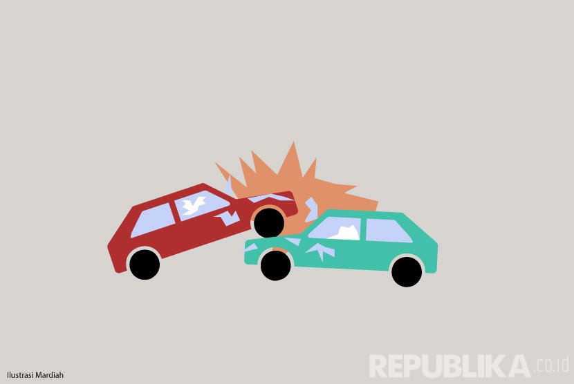 Ilustrasi kecelakaan. Satu mobil Daihatsu Gran Max menabrak sebuah mobil dari belakang di Tol Cipali, Senin (7/8/2023).