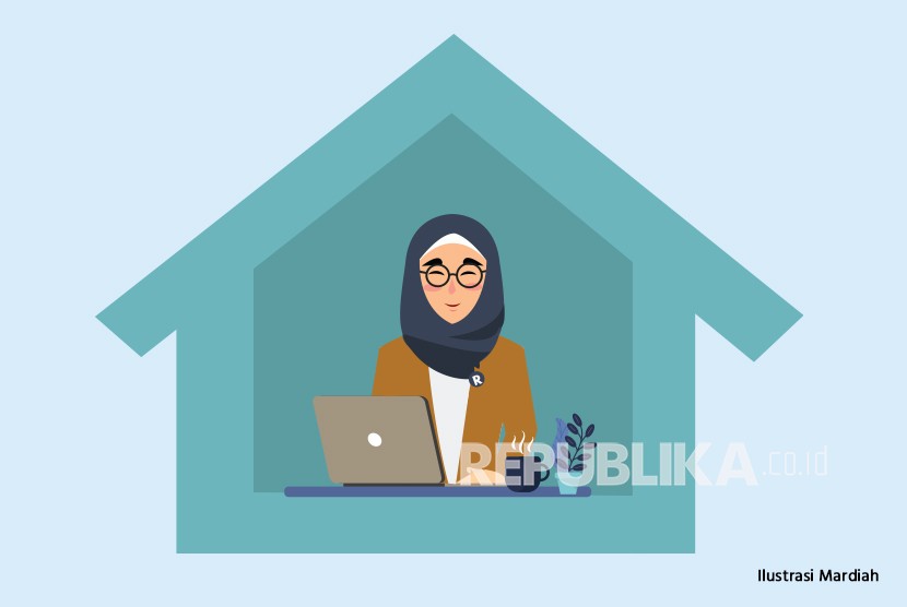 Wanita sedang bekerja (ilustrasi). Menurut penelitian, seseorang cenderung merasa lebih bahagia dan percaya diri pada pagi hari.