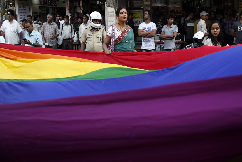 Ilustrasi komunitas LGBT India