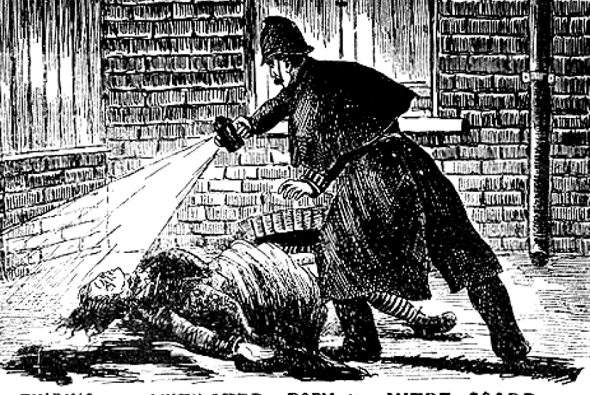 Ilustrasi korban pembunuhan Jack the Ripper.