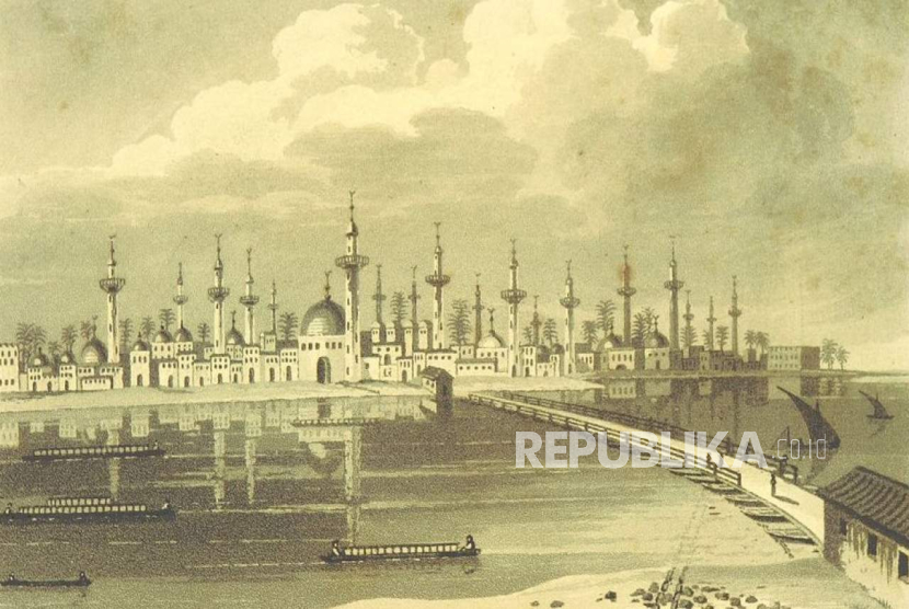 ILUSTRASI Kota Baghdad pada abad pertengahan