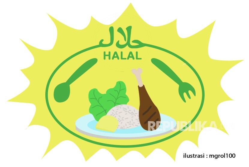 Rezeki yang Halal. Ilustrasi Makanan Halal