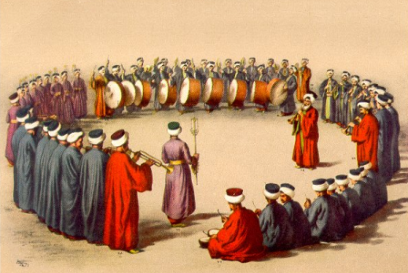 Ilustrasi marching band Ottoman 