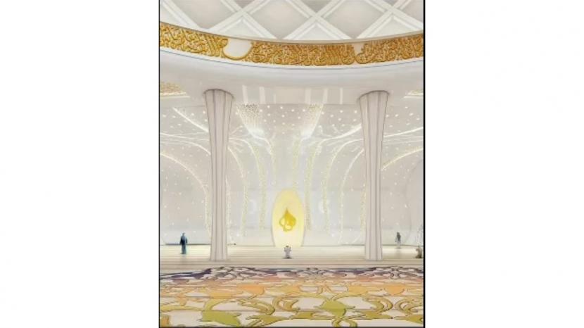 Ilustrasi masjid 3D di Dubai