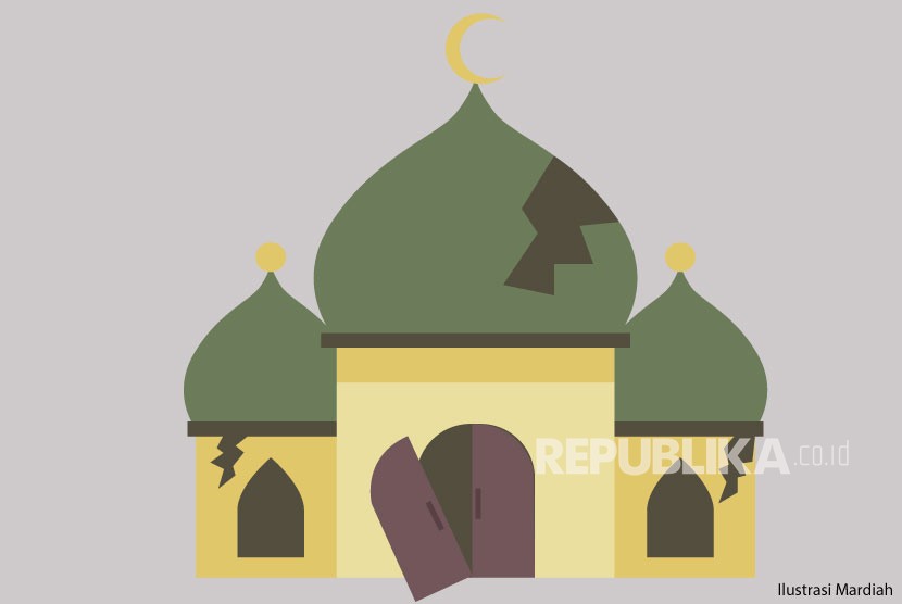 Reruntuhan Masjid Berusia 200 Tahun Ditemukan di Pakistan. Ilustrasi Masjid Rusak