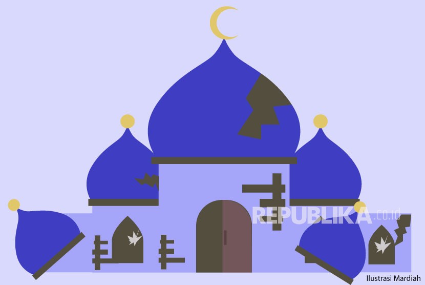 Ilustrasi masjid dirusak. Serangan targetkan masjid di  Minneapolis Amerika Serikat kerap terjadi 