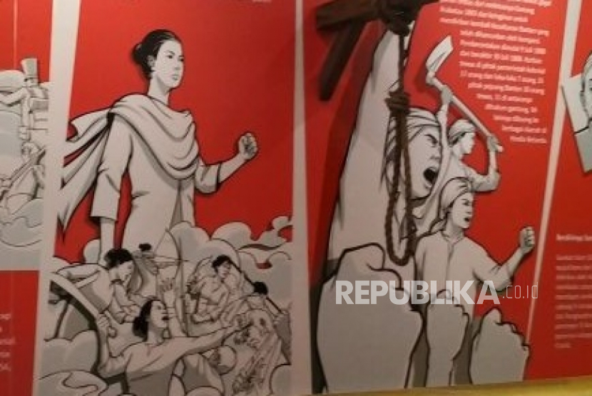 Ilustrasi Nyimas Gamparan di Museum Multatuli, Banten.