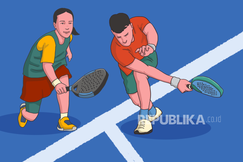 Ilustrasi olahraga padel