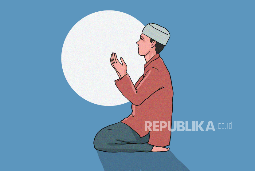 Ilustrasi berdoa 
