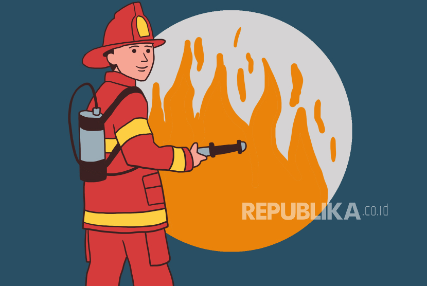Ilustrasi Pemadam kebakaran