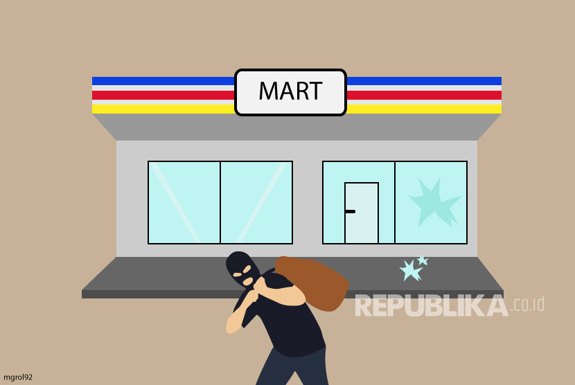Ilustrasi Perampokan Minimarket