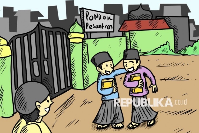 Ilustrasi Pondok Pesantren. Kemenag Yogyakarta Bersiap Sosialisasi PMA Cegah Kekerasan Seksual