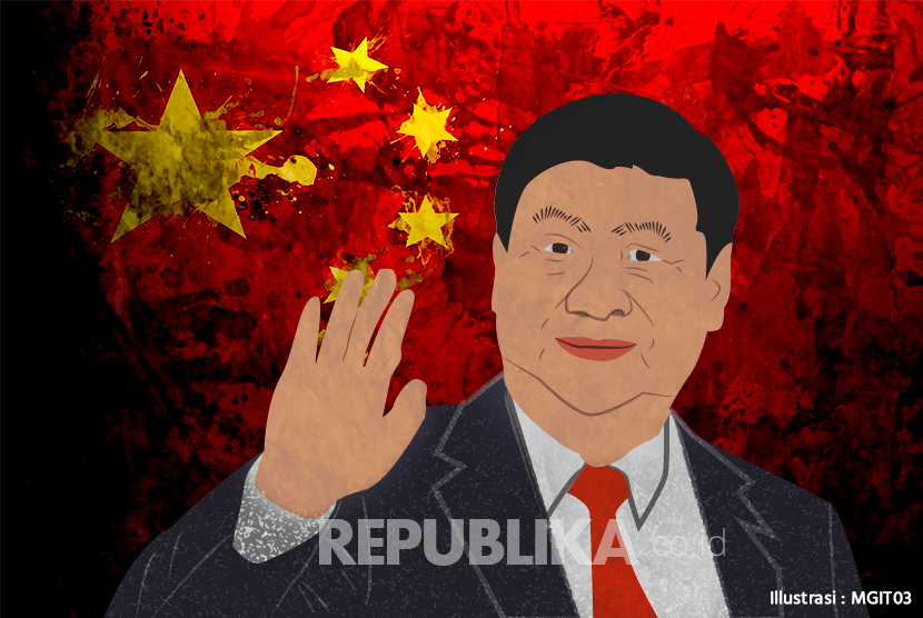 Ilustrasi Presiden Cina Xi Jinping