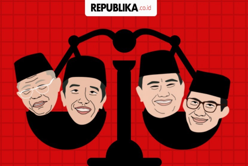 Ilustrasi program hukum capres-cawapres.