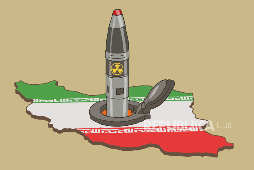 Ilustrasi program nuklir Iran