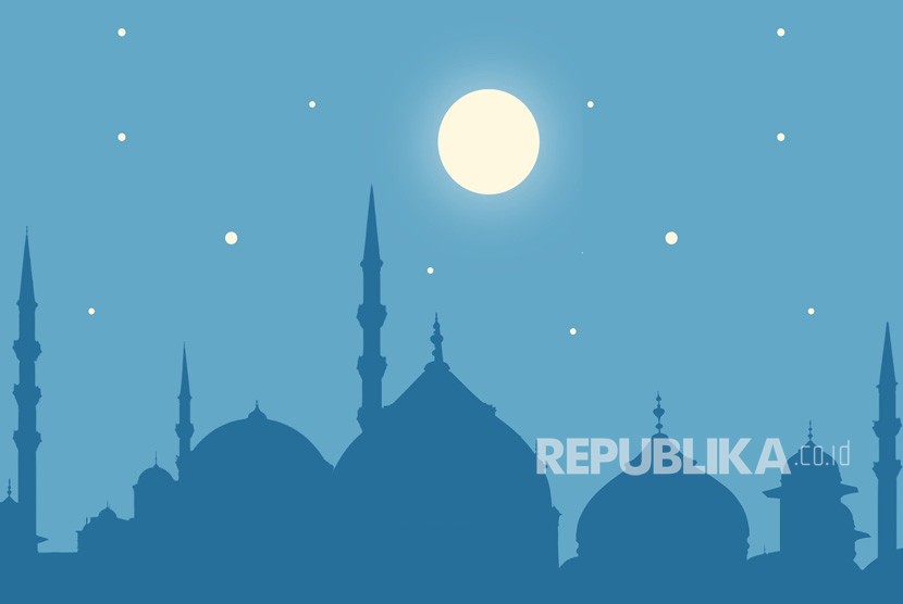 Sholat tarawih dan ibadah Ramadhan lainnya dikerjakan di rumah. Ilustrasi Ramadhan