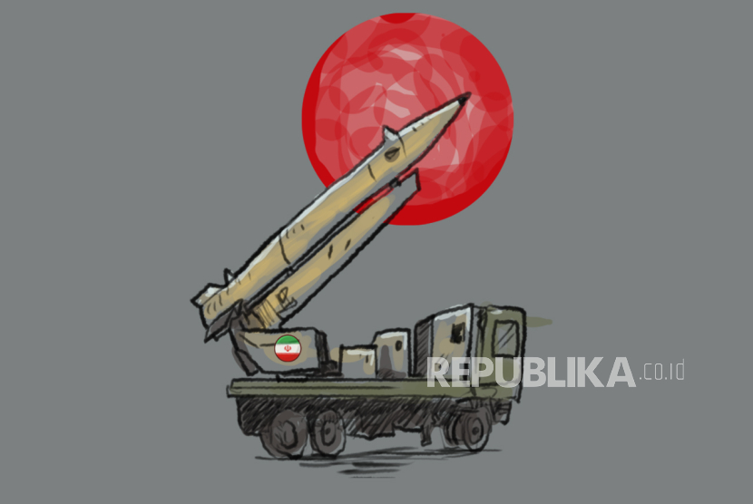 ilustrasi rudal Iran
