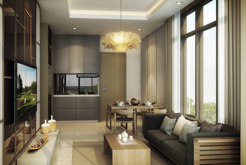 Ilustrasi salah satu sudut ruangan di apartemen Kawana Golf Residence